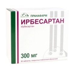 Ирбесартан, табл. п/о пленочной 300 мг №30