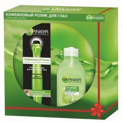 Набор подарочный, Garnier (Гарньер) Бережный уход лосьон + кофеиновый ролик 2 в 1