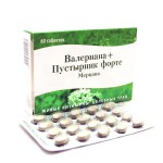 Валериана+пустырник форте, табл. 0.5 г №60